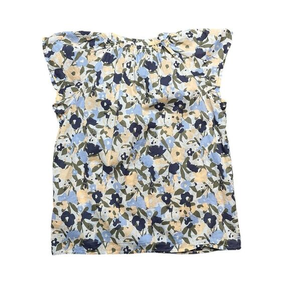 RAILS Alena Mod Floral V-Neck Button Down Short Sleeve Shirt Size Small - Picture 4 of 9